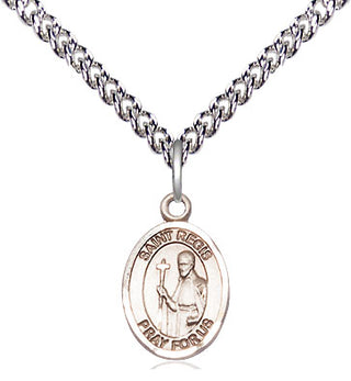Sterling Silver Saint Regis Medal Religious and Catholic Jewelry Engraved Catholic Saint Jewelry