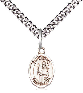 Sterling Silver Saint Regis Medal Religious and Catholic Jewelry Engraved Catholic Saint Jewelry