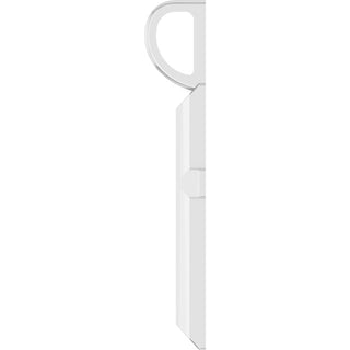 Platinum Knife-Edge Cross Pendant