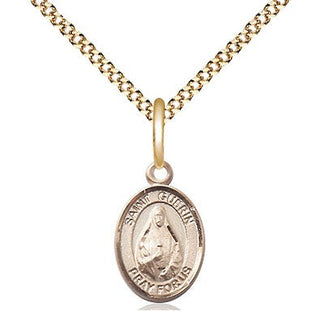 14kt Gold Filled Saint Theodora Medal Religious and Catholic Jewelry Engraved Catholic Saint Jewelry