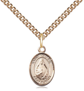 14kt Gold Saint Theodora Medal Engraved Catholic Saint Jewelry