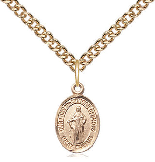 14kt Gold Our Lady of Knots Medal Engraved Catholic Saint Jewelry