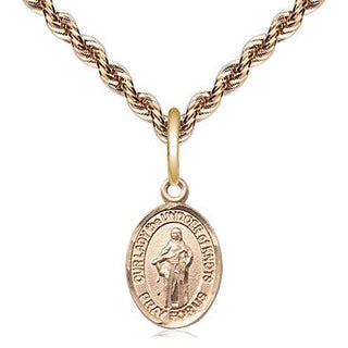 14kt Gold Our Lady of Knots Medal Engraved Catholic Saint Jewelry