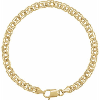 7 Inch Link Charm Bracelet 14K Yellow Gold