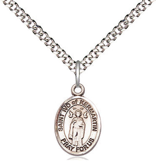 Sterling Silver Saint Ivo Medal Religious and Catholic Jewelry Engraved Catholic Saint Jewelry