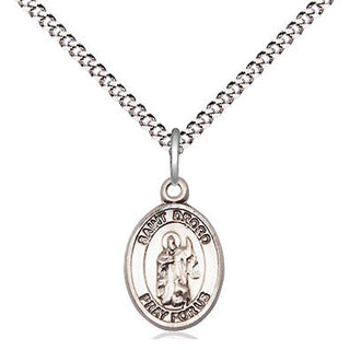 Pewter Saint Drogo Medal Religious and Catholic Jewelry Engraved Catholic Saint Jewelry