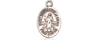 Pewter Saint Bernadine of Sienna Medal Engraved Catholic Saint Jewelry