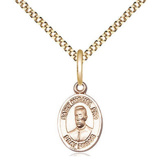 14kt Gold Filled Blessed Miguel Pro Medal Religious and Catholic Jewelry Engraved Catholic Saint Jewelry