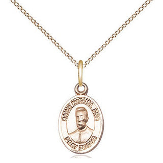 14kt Gold Filled Blessed Miguel Pro Medal Religious and Catholic Jewelry Engraved Catholic Saint Jewelry