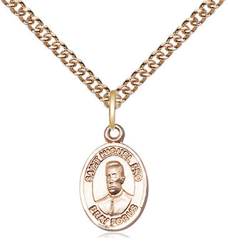 14kt Gold Filled Blessed Miguel Pro Medal Religious and Catholic Jewelry Engraved Catholic Saint Jewelry