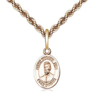 14kt Gold Filled Blessed Miguel Pro Medal Religious and Catholic Jewelry Engraved Catholic Saint Jewelry