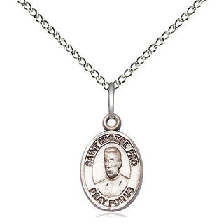 Sterling Silver Blessed Miguel Pro Medal Religious and Catholic Jewelry Engraved Catholic Saint Jewelry