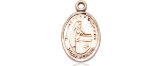 14kt Gold Filled Blessed Emilee Doultremont Medal Engraved Catholic Saint Jewelry
