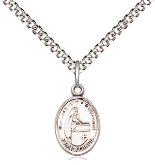Sterling Silver Blessed Emilee Doultremont Medal Religious and Catholic Jewelry Engraved Catholic Saint Jewelry