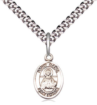 Pewter Saint Daria Medal Religious and Catholic Jewelry Engraved Catholic Saint Jewelry
