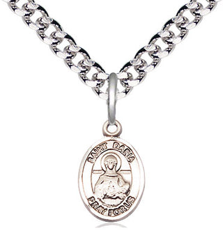 Pewter Saint Daria Medal Religious and Catholic Jewelry Engraved Catholic Saint Jewelry
