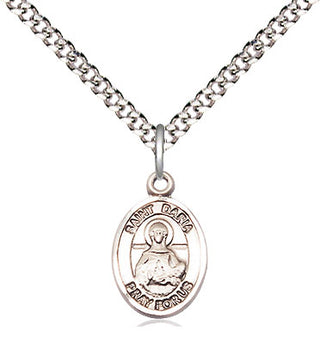 Pewter Saint Daria Medal Religious and Catholic Jewelry Engraved Catholic Saint Jewelry