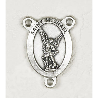 Michael Silver-Tone Rosary Center