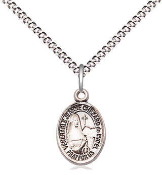 Sterling Silver Jeanne Chezard de Matel Medal Religious and Catholic Jewelry Engraved Catholic Saint Jewelry