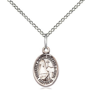 Sterling Silver Jeanne Chezard de Matel Medal Religious and Catholic Jewelry Engraved Catholic Saint Jewelry