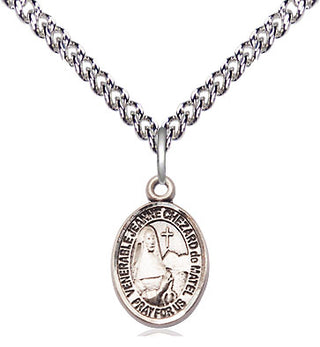 Sterling Silver Jeanne Chezard de Matel Medal Religious and Catholic Jewelry Engraved Catholic Saint Jewelry