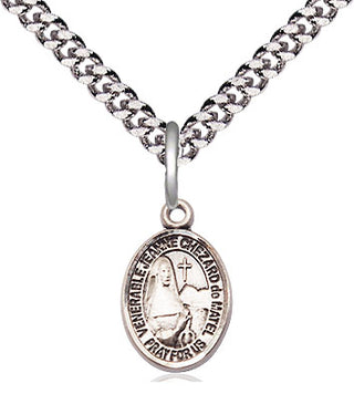 Sterling Silver Jeanne Chezard de Matel Medal Religious and Catholic Jewelry Engraved Catholic Saint Jewelry