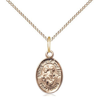 14kt Gold Filled Saint Peter St Paul Medal Religious and Catholic Jewelry Engraved Catholic Saint Jewelry