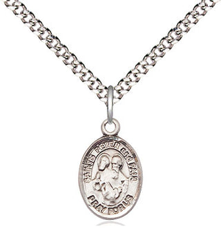 Sterling Silver Saint Peter St Paul Medal Religious and Catholic Jewelry Engraved Catholic Saint Jewelry