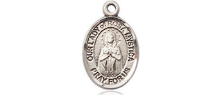 Pewter Our Lady of Rosa Mystica Medal Engraved Catholic Saint Jewelry