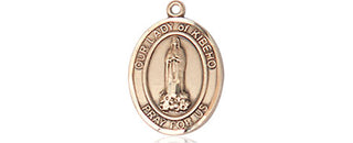 14kt Gold Our Lady of Kibeho Medal Engraved Catholic Saint Jewelry