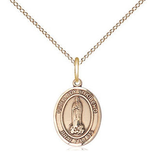 14kt Gold Our Lady of Kibeho Medal Engraved Catholic Saint Jewelry