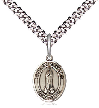 Pewter Our Lady of Kibeho Medal Religious and Catholic Jewelry Engraved Catholic Saint Jewelry