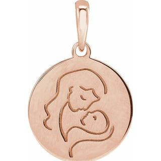 14K Rose Hold You Forever Pendant