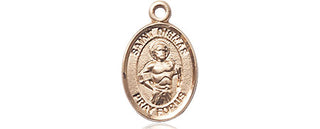 14kt Gold Filled Saint Dismas Medal Engraved Catholic Saint Jewelry