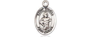 Pewter Saint Dismas Medal Engraved Catholic Saint Jewelry