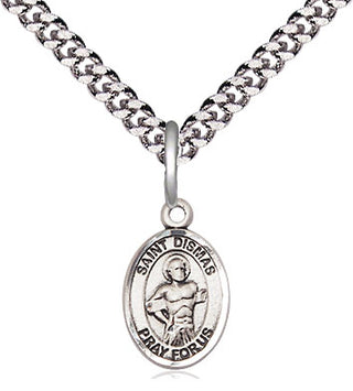 Pewter Saint Dismas Medal Religious and Catholic Jewelry Engraved Catholic Saint Jewelry