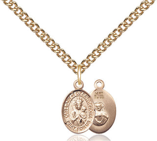 14kt Gold Our Lady of Czestochowa Medal
