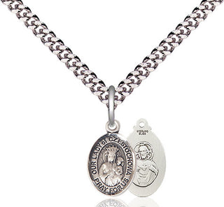 Pewter Our Lady of Czestochowa Medal Religious and Catholic Jewelry