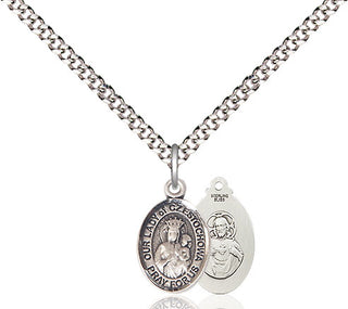 Pewter Our Lady of Czestochowa Medal Religious and Catholic Jewelry