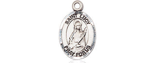 Sterling Silver Saint Lucy Medal Religious and Catholic Jewelry Engraved Catholic Saint Jewelry