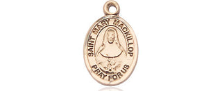 14kt Gold Filled Saint Mary Mackillop Medal Engraved Catholic Saint Jewelry