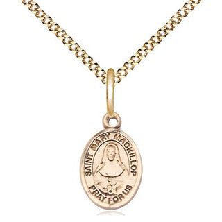 14kt Gold Filled Saint Mary Mackillop Medal Religious and Catholic Jewelry Engraved Catholic Saint Jewelry