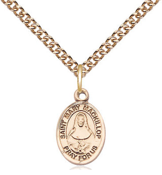 14kt Gold Filled Saint Mary Mackillop Medal Religious and Catholic Jewelry Engraved Catholic Saint Jewelry