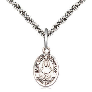 Sterling Silver Saint Mary Mackillop Medal Religious and Catholic Jewelry Engraved Catholic Saint Jewelry