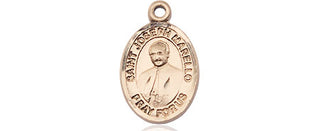 14kt Gold Saint Joseph Marello Medal Engraved Catholic Saint Jewelry