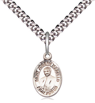 Pewter Saint Joseph Marello Medal Religious and Catholic Jewelry Engraved Catholic Saint Jewelry