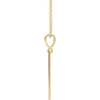 14K Yellow Blessed Bar 16-18" Necklace