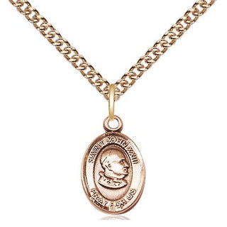 14kt Gold Saint John Xxiii Medal Engraved Catholic Saint Jewelry