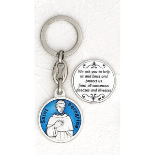 6-pack - Saint Peregrine Enamel Keyring