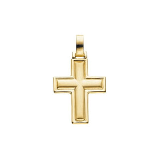14K Yellow 30x24 mm Cross Pendant